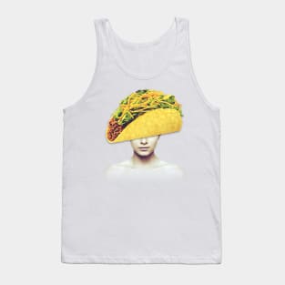 Taco head portrait Tank Top